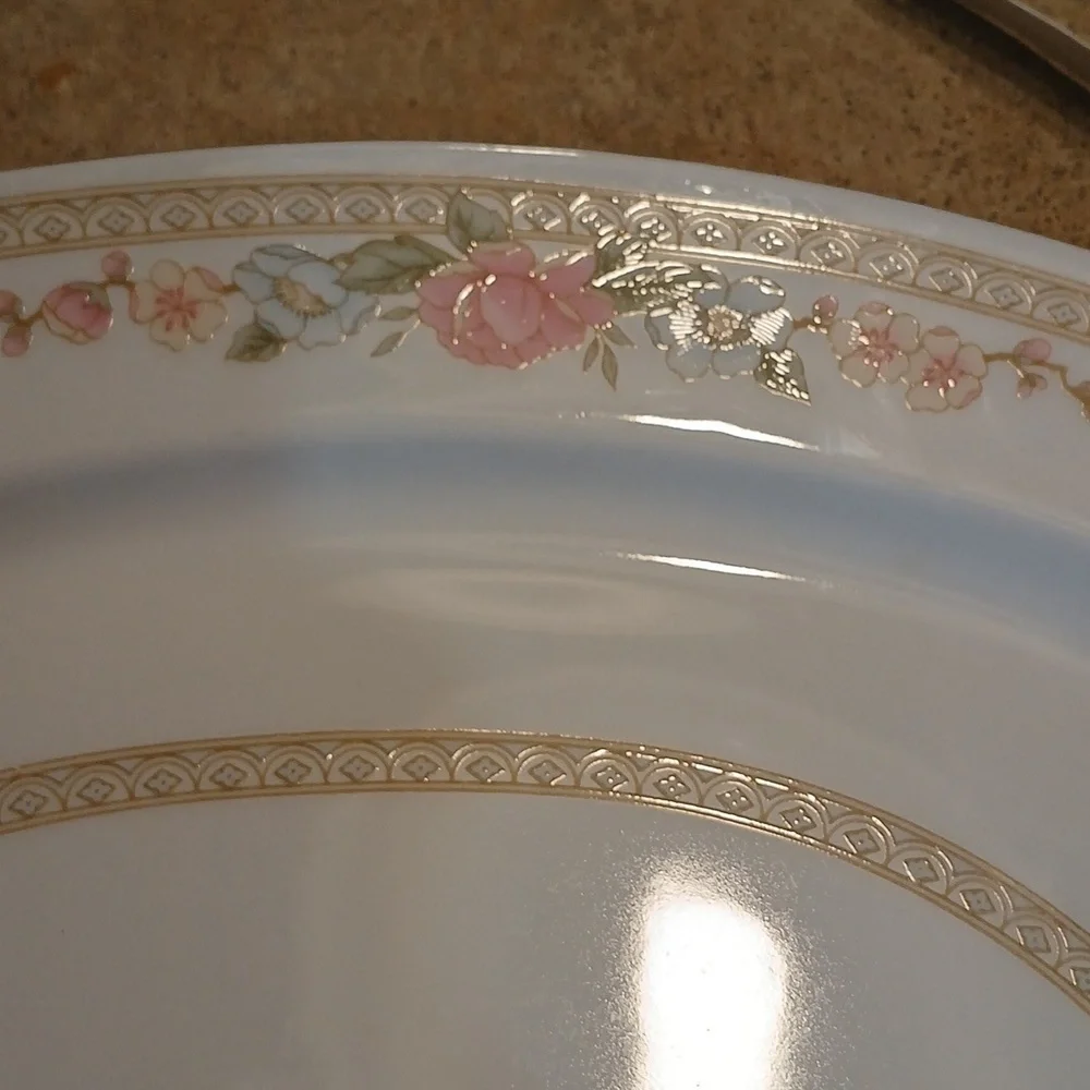 Rose Oval Serving Platter